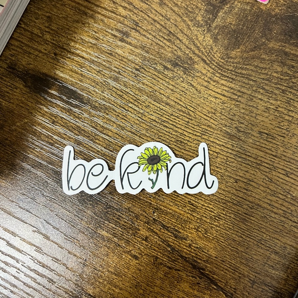 Be Kind 🌻 Bumper Sticker - Picture 2 of 4